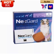 🔥HOT price. Nexgard Spectra Dog  15-30kg.ผลิตภัณฑ์ป้องกันเห็บหมัด พยาธิหนอนหัวใจ