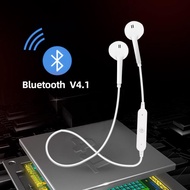 S6ไร้สายหูฟังเพลงชุดหูฟังโทรศัพท์สายคล้องคอกีฬาบลูทูธสเตอริโอหูฟังหูฟังพร้อมไมโครโฟนสำหรับ iPhone ซัมซุง Xiaomi