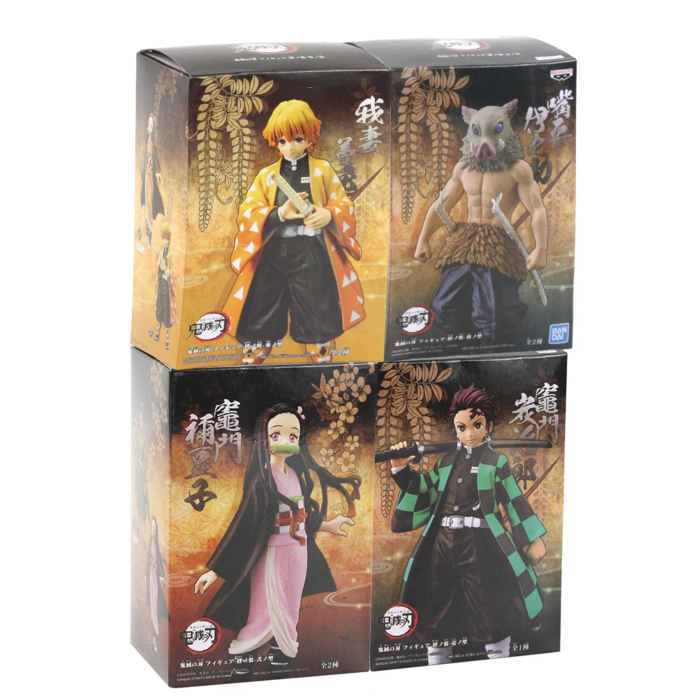 16cm Japan Anime Demon Slayer Kimetsu no Yaiba Kamado Tanjirou Nezuko PVC Action Figure Warrior Model Figure giocattoli regali