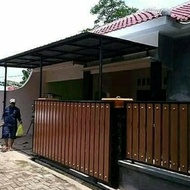 pagar grc motif kayu