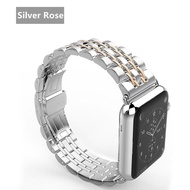 CRESTED สำหรับสายคาด Apple Watch 44 มม.40 มม.นาฬิกา 5 4 3 สำหรับ I สายนาฬิกาข้อมือ 42 มม./38 มม. correa สแตนเลส pulseira ผีเสื้อ watchband