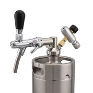 Dropshipping Flow Control Beer Faucet Mini Growler Dispenser Tap With Co2 Regulator Keg Charger For Homebrew 2L 4L 5L Beer Keg