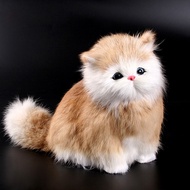 【 Cw】สัตว์เลี้ยงอิเล็กทรอนิกส์แมวตุ๊กตาจำลองสัตว์ของเล่นแมว Meowth เด็กน่ารักสัตว์เลี้ยงของเล่นตุ๊กตาเครื่องประดับรุ่น Gifthot