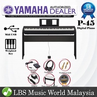 Yamaha P-45 88 Key Digital Piano Standard Package Beginner Keyboard (P45 / P 45)