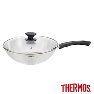 THERMOS膳魔師 LPB系列 巧膳鍋單柄炒鍋28cm(LPB-28HB-S)