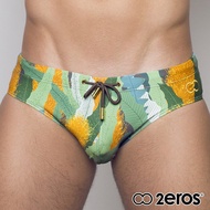 2EROS野蠻遊戲低腰三角男泳褲(綠色)L2-V1037BAG1