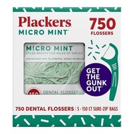 Plackers 薄荷微香牙線棒 750支 (150支 5入)