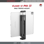 Ulanzi U Pad II หัวจับ iPad Tablet รุ่นใหม่ สำหรับต่อเข้าอุปกรณ์ไลฟ์สด ขาตั้งกล้อง รองรับมือถือ Tablet 12" ทุกรุ่น | ALPHAWOLF