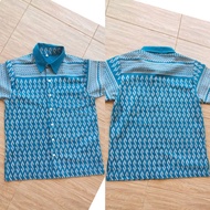 ﹊❦❂ เสื้อคู่รัก ลายพระราชทาน ขอ ขอให้รักกันตลอดไป เชิ้ตชายเนื้อผ้า cotton พิมพ์ลาย กระดุมหน้า