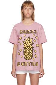 GUCCI紫色“Gucci Exotica” Pineapple T 恤
