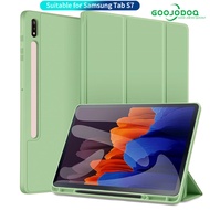 GOOJODOQ For Samsung Galaxy Tab S7 Case S7 Plus Case 11/12.4 inch Samsung Tab A Case Tablet With Pencil Holder Auto Sleep Case Cover