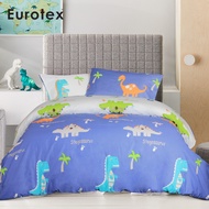 Eurotex Junior, 900 Thread Count 100% Cotton, Kids / Children / Boys / Girls Bedsheet, Fitted Sheet Set / Bedset - Roarr