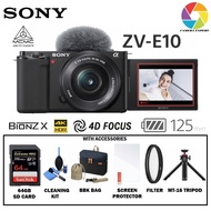 ( PRE ORDER ) Sony ZV-E10 / ZVE10 / ZV E10 16-50mm Interchangeable-Lens Vlog Camera