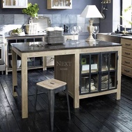 Northern Europe Solid Wood Marble Island, Kitchen Cabinet Sideboards Cabinet Locker bei can tai Kitchen Counter Kitchen Cupboard