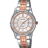 Casio นาฬิกาข้อมือผู้หญิง หน้าปัดกากเพชร สายสแตนเลส รุ่น LTP-1358 ของแท้ประกันศูนย์