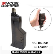 155 Round Airsoft BB Speed Loader Plastic Speedloader For 6mm BBs Gun Magazine