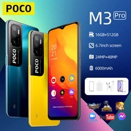 sell like hot cakes ❀โทรศัพท์ POCO M3 PRO โทรศัพท์มือถือ 5G ส่วนลดมือถือ 8GB + 256GB Android สมาร์ทโฟนโทรศัพท์มือถือ COD♂