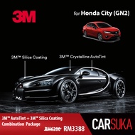 [3M Sedan Gold Package] 3M Autofilm Tint and 3M Silica Glass Coating for Honda City (GN2), year 2020 - Present (Deposit Only)
