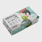 善存 醫用口罩(未滅菌)(雙鋼印)-優美特成人平面 迷彩-森野綠(25入/盒)