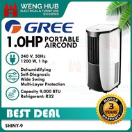 Gree Portable Aircond 1.0HP/1.5HP, SHINY-9/SHINY-12