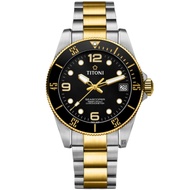 TITONI 梅花錶 SEASCOPER 600 米深潛系列機械錶(83600SY-BK-256)-42mm