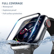 เหมาะสำหรับตัวป้องกันหน้าจอ APPLE WATCH 38 มม.40 มม.42 มม.44 มม.ฟิล์มนิรภัยไฟเบอร์กลาส 3D นำไปใช้กับ I Watch 54321 Series