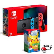 任天堂 Nintendo Switch 主機 電池持續加長 亞版 +皮卡丘+ 精靈球 Plus 組合