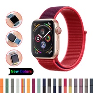 สายคล้องนาฬิกาข้อมือไนล่อนสำหรับApple Watch,ขนาด42มม. 38มม. 40มม. 44มม. สำหรับI Watch 4 5 3 2 1