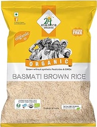 24 MANTRA Organic Brown Basmati Rice, 1 Kg