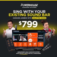 [SG] Powerhouse Home Karaoke System Jukebox (With Songs) KTV System / Karaoke Box - Karaoke Set