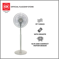 KDK N30NH Compact Stand Fan with Remote Control and Adjustable Height