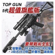 [強尼五號] TOP GUN 5代旗艦版鎮暴槍5代 (全配) 鋁合金材質 合法認證 手感超好 威力升級 漆彈槍 BB槍