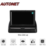 4.3 Inch TFT LCD Foldable Car Rear View Monitor Parking Monitor AU43