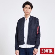 【EDWIN】雙面穿MA1迷彩外套-男款(丈青)