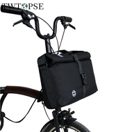 TWTOPSE Bike Roll Top Bag For Brompton Folding Bicycle Bag Water Resistant Rain Cover Adjustable Size Strap Cycling Shouder Bags Fit 3SIXTY PIKES
