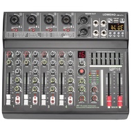 70mm Fader Audio Mixer 4 Channel 7 Band EQ 16 Effects Mixing Console Individual 48V USB Play Record Sound Table AM-UT4 HTCP