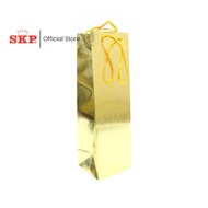 SKP Large Rectangular Gold Paper Bag/Wine Bag