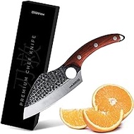Haarko Kitchen Chef Knife | The Japanese Inspired Chef’s Knife That Will Transform Your Life | Professional Viking Stainless Steel Huusk Super Sharp Boning Knife for Meat Cutting, Home or Camping