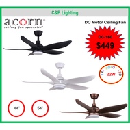 Acorn Veloce DC-160 44" / 54" 5 Blades Ceiling Fan with LED and Remote Control