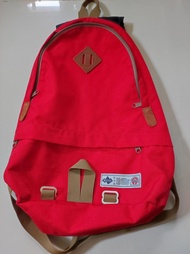 原價$8800 二手 日本製 tough outdoor 皮革 帆布 背包 瑞士 軍用 超馬 三鐵 公路車 藤原浩 始祖鳥 北臉 長毛象