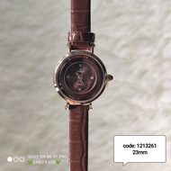 Genuine Leather Strap - Brown Petite Watch (FITRON Women's Watch) 1213261