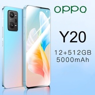 ☑✣♦ โทรศัพท์มือถือ OPPQ Y20 ของเเท้100 โทรศัพท์ 8 128GB ราคาถูกโทรศัพท์มือถือ Android 5G SmartPhone สองซิม มือถือ