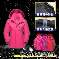 【DK Medusa】兩件分離式衝鋒衣 女款-三色內選 1076DWI19J634(連帽外套/衝鋒外套/防水外套/防風衣)