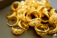 แหวนทองครึ่งสลึง ลายหัวโปร่งรวยวนไป(ลายจีน2) 96.5% น้ำหนัก (1.9 กรัม) ทองแท้ จากเยาวราช น้ำหนักเต็ม ราคาถูกที่สุด ส่งฟรี มีใบรับประกัน