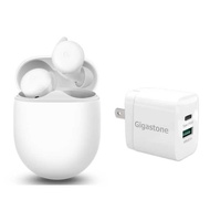 Google Pixel Buds A-series 藍牙耳機-白+Gigastone PD3.0 高速雙孔充電器-白