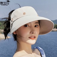 XWSJ Hat Female Summer Foldable Sunscreen Sun Outdoor Cycling Bike Cover Face