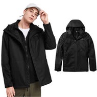 【美國 The North Face】男新款 3合1_防水透氣防風耐磨兩件式外套.夾克.風雨衣/外件DryVent .內刷絨毛.登山健行.Gore Tex/4NCL 時尚黑 N