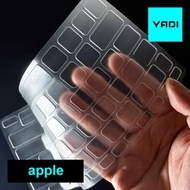 【YADI】Apple MacBook Pro 16 2021/A2485專用/TPU鍵盤保護膜/高透/抗菌/防塵/防水/透明
