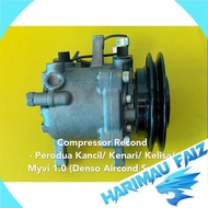 HarimauFaiz Compressor, Perodua Kancil / Kenari/ Kelisa,/ Myvi 1.0, Denso System,