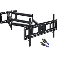 FORGING MOUNT Long Extension TV Mount,Dual Articulating Arm Full Motion TV Wall Mount Bracket with 43 inch Long Arm,Fits 42 to 95 Inch LCD, OLED 4K Flat/Curve TVs, Holds up to 165 lbs,VESA800x400mm